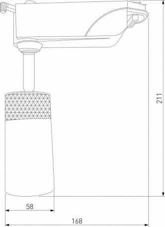 Трековый светодиодный светильник Elektrostandard Riffe 9W 4200K 85512/01 a061662