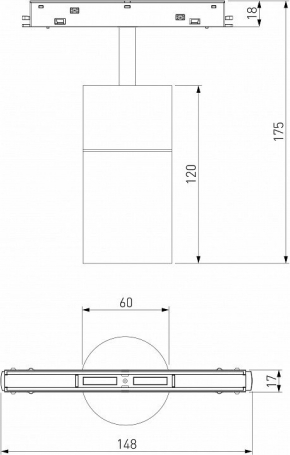 Трековый светодиодный светильник Elektrostandard Slim Magnetic 85075/01 a063538