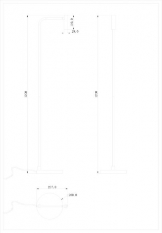 Торшер Saga T111018WW3BBr