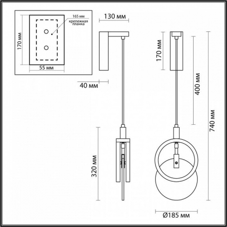 Трековый светильник Eye turn DL18786WW24BM