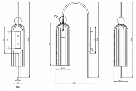 Подвесной светильник Ambrella light TRADITIONAL TR3680