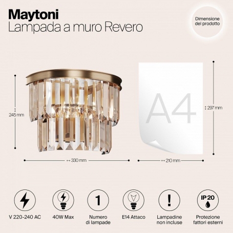 Бра Maytoni Revero MOD085WL-01G