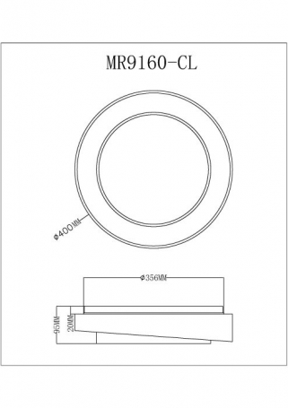 Потолочный светильник Rhea MR9160-CL