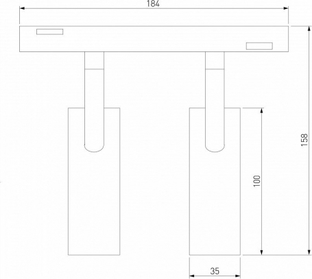 Трековый светодиодный светильник Elektrostandard Slim Magnetic Dim Dual 85056/01 черный a063528