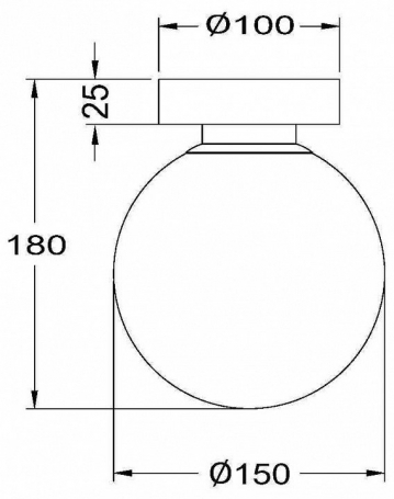 Настенно-потолочный светильник Maytoni Basic form MOD321WL-01W