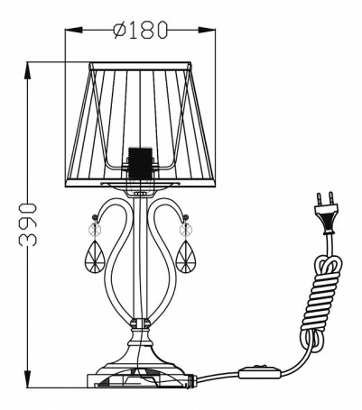 Настольная лампа Maytoni Brionia ARM172-01-G