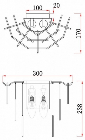 Настенный светильник Freya Porto FR5104WL-02N