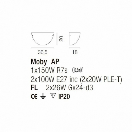 Бра MOBY AP MOBY VE