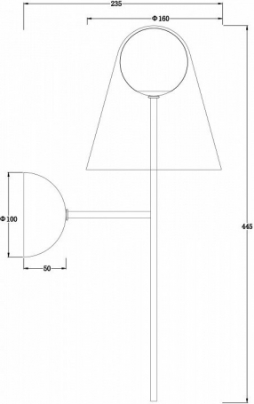 Бра Doublety FR5382WL-01BS