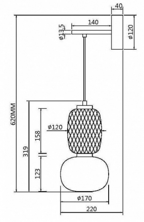 Люстра на штанге Ambrella Light FL FL4828