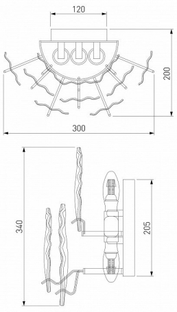 Встраиваемый светильник на штанге Ambrella Light TA TA1431