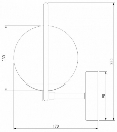Бра Eurosvet Ringo 50289 хром