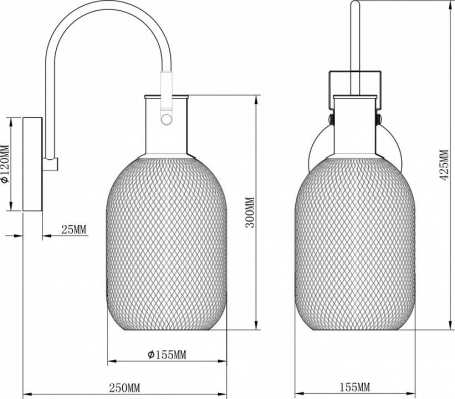 Бра Moderli Alina V2800-1W