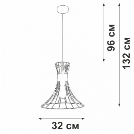 Подвесной светильник  V3027-1/1S
