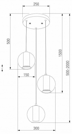 Настенный светильник Ply MOD355WL-L6BS3K