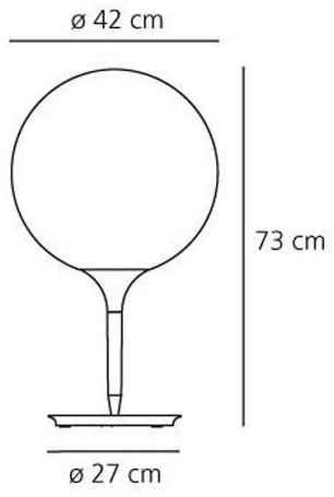 Интерьерная настольная лампа Artemide Castore 1048010A
