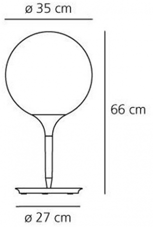 Интерьерная настольная лампа Artemide Castore 1049010A