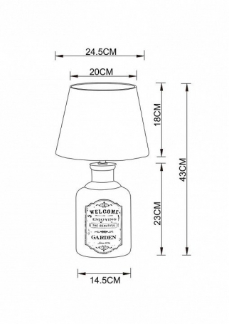 Интерьерная настольная лампа Arte Lamp Isola A4272LT-1GY