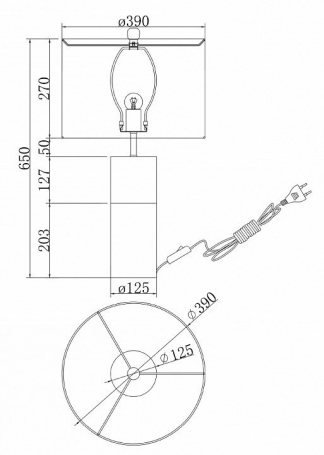 Настенный светильник Oasis MOD289WL-L18BS3K