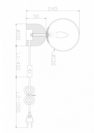 Интерьерная настольная лампа Fossil FR5288TL-01B1