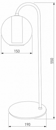 Интерьерная настольная лампа Cobble 80508/1 дымчатый