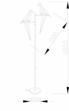 Торшер Moderli Birds V3075-2TL