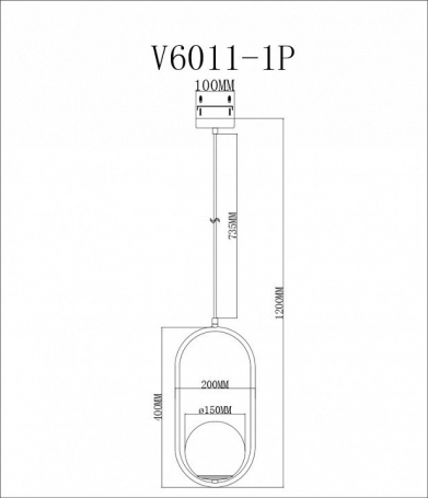 Подвесной светильник Moderli Klaster V6011-1P