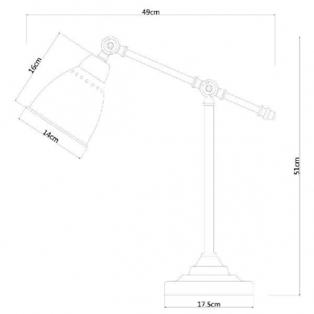 Настольная лампа Arte Lamp Braccio A2054LT-1SS