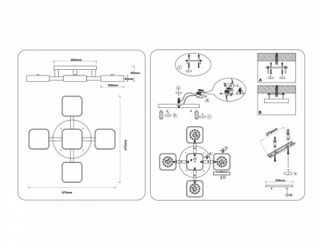 Потолочная люстра Hugo INNOVATION STYLE 83055