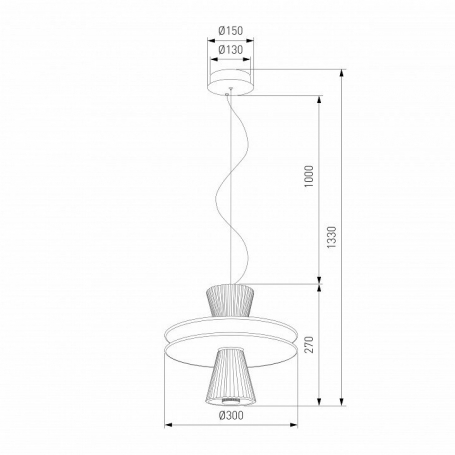 Подвесной светильник Titania 40028/1 LED белый
