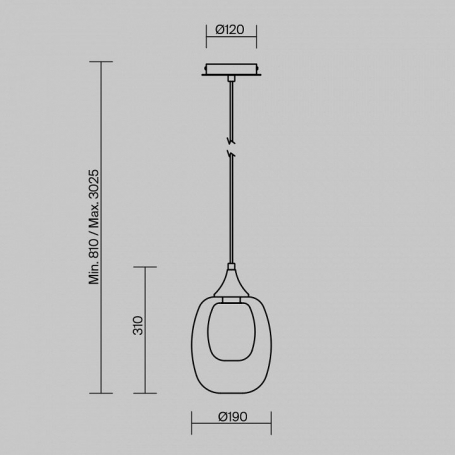 Подвесной светильник Aura MOD016PL-01BS1