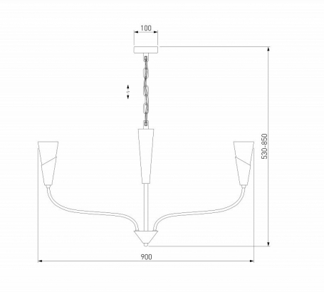 Подвесная люстра Eurosvet Rhyton 60167/8 никель