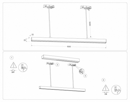 Трековый светильник Track System GL6783