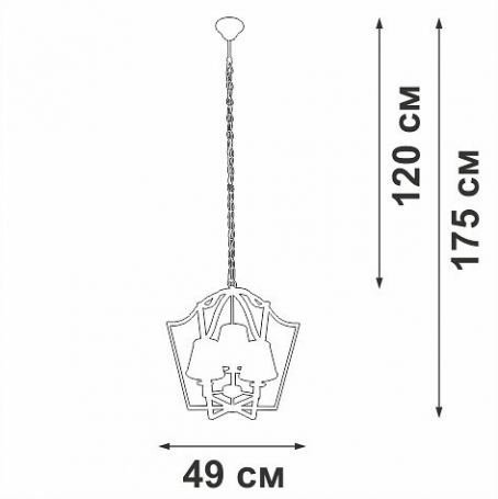 Подвесная люстра Vitaluce V4991-8/3