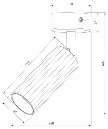 Светодиодный спот Eurosvet Arris 20098/1 Led черный