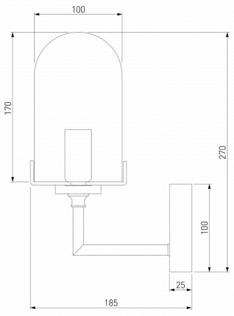 Бра 20.10 20.101B.H1.35SP.G