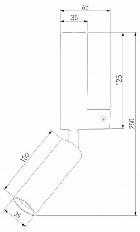 Светодиодный спот Eurosvet Pitch 40020/1 Led черный