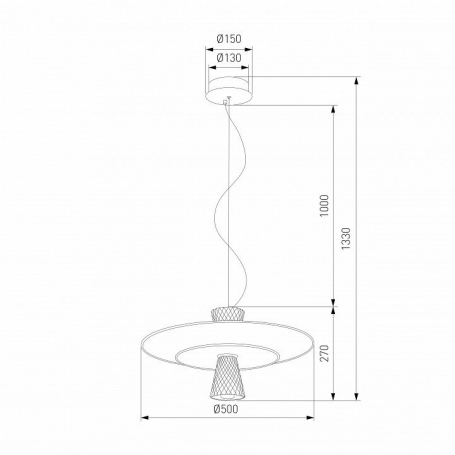 Подвесной светильник Titania 40029/1 LED/ белый
