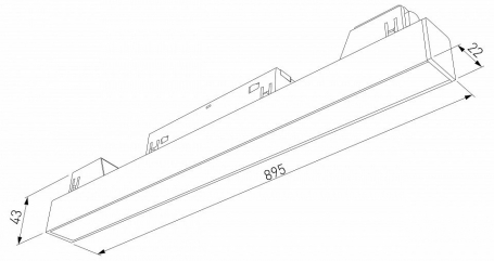 Трековый светодиодный светильник Elektrostandard Slim Magnetic 85034/01 a067375