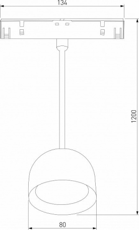 Трековый светодиодный светильник Elektrostandard Slim Magnetic Uno 85126/01 a065480