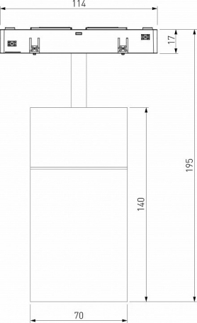 Трековый светодиодный светильник Elektrostandard Slim Magnetic Comfi 85187/01 a066515