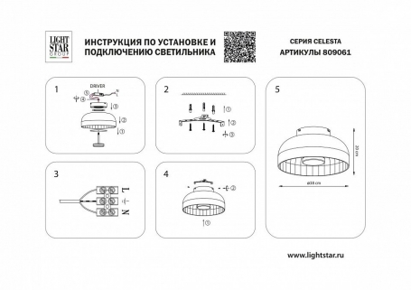 Накладной светильник Lightstar Celesta 809061