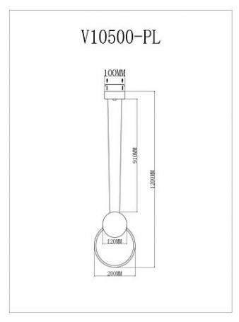Подвесной светодиодный светильник Moderli Store V10500-PL