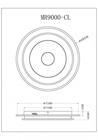 Потолочный светильник Button MR9000-CL