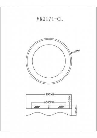 Потолочный светильник Diona MR9171-CL