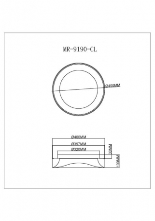 Потолочный светильник Diona MR9190-CL