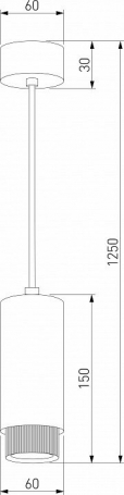 Подвесной светильник Elektrostandard Nubis 50122/1 GU10 белый a064792