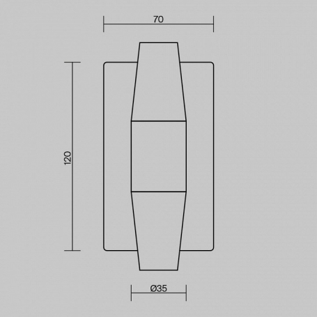 Бра Arana MOD401WL-L6BS3K