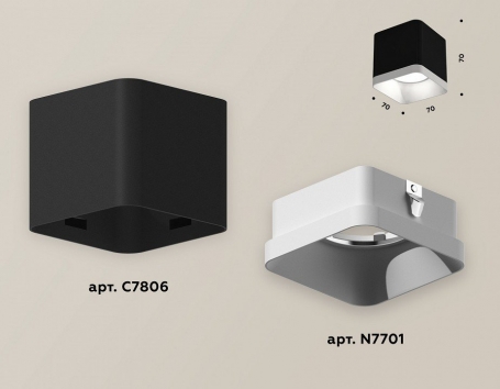 Точечный светильник Ambrella light Techno Spot XS7806001