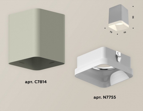 Точечный светильник Ambrella light Techno Spot XS7814010